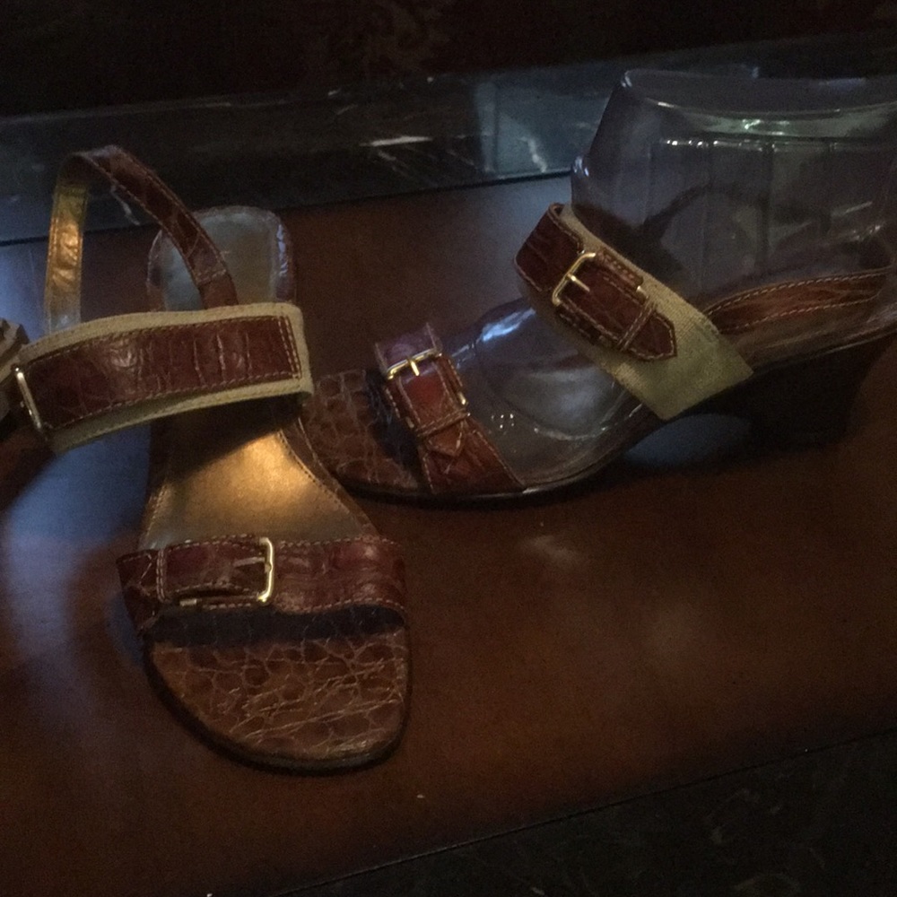 Sandals.